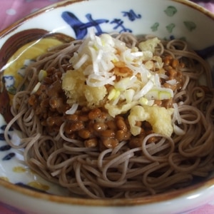 天かす納豆☆冷やしそば【うどんでも】